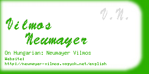 vilmos neumayer business card